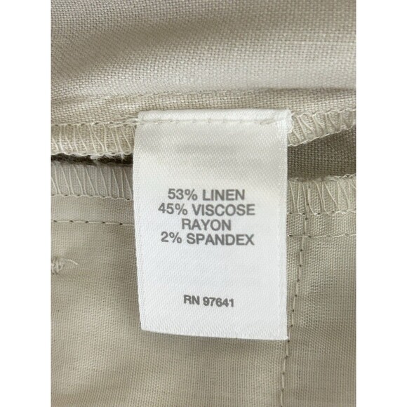 J. Jill Womens Small Petite Linen Stretch‎ Pants Beach Vacation Relax - Picture 6 of 8